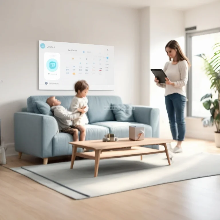 Harmora smart home devices arranged in a living room setting